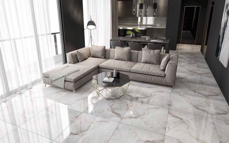 Gạch lát nền tại không gian sinh hoạt chung cần có khả năng chống trơn trượt