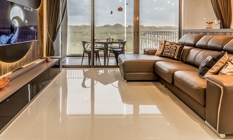 Xem xét yếu tố phong thủy khi chọn gạch lát nền phòng khách