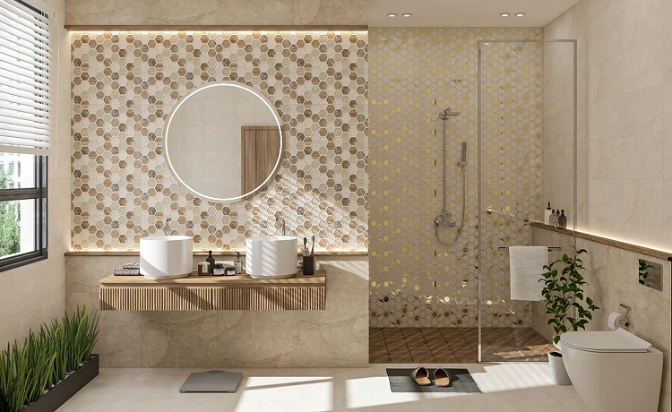 Top các mẫu gạch ốp tường phòng tắm, đẹp hiện đại nhất 2025