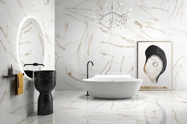 Gạch ốp lát bề mặt mượt, mềm mại, mịn màng