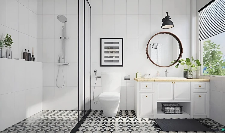 Mẫu gạch Ceramic ốp tường phòng tắm