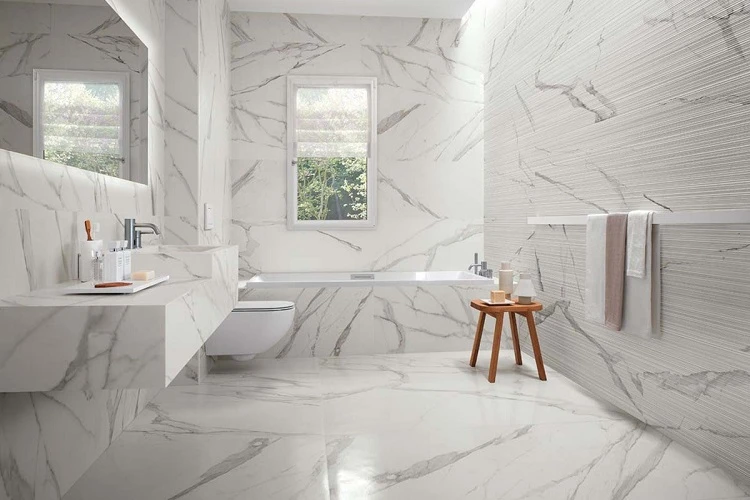 Mẫu gạch Granite ốp tường phòng tắm