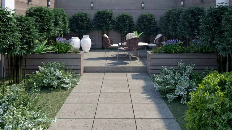 Mẫu gạch hiệu ứng bê tông để lát sân vườn ngoài trời