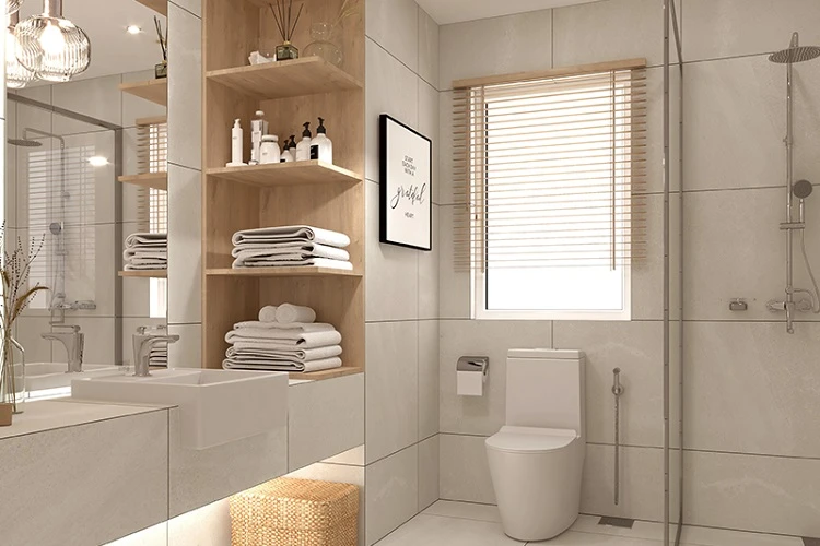 Mẫu gạch Porcelain cao cấp ốp tường phòng tắm