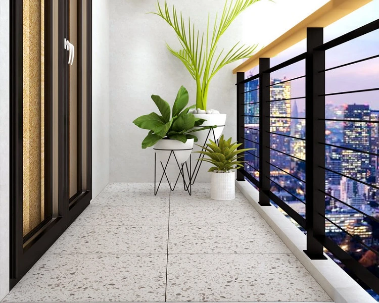 Mẫu gạch Terrazzo lát ban công chống trơn trượt