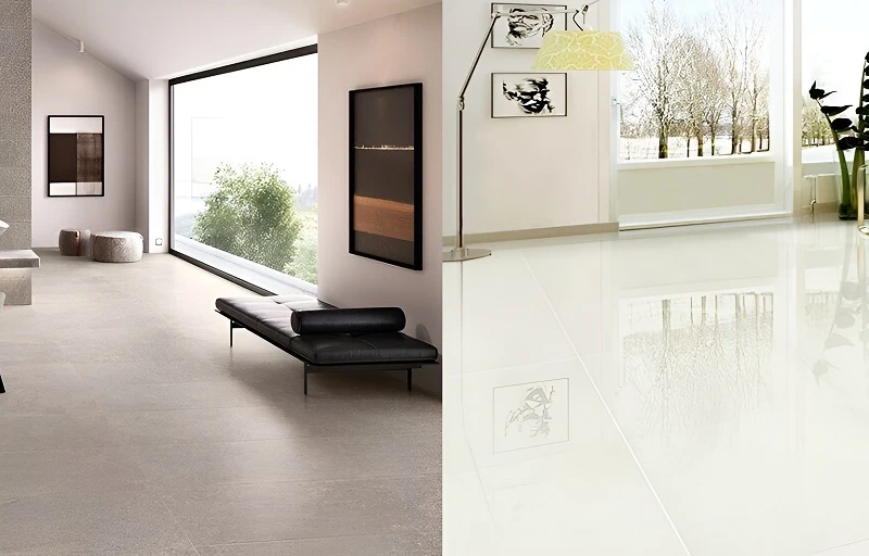 Nên chọn gạch lát nền bóng hay nhám cho từng không gian