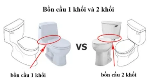 Nên mua bồn cầu 1 khối hay 2 khối? Cùng so sánh chi tiết nhất