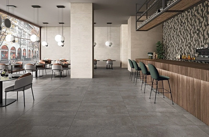 Ứng dụng của gạch đồng chất trong thiết kế nội thất