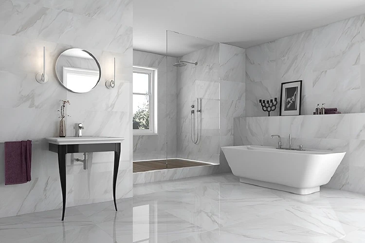 Xu hướng chọn gạch ốp tường phòng tắm 2025