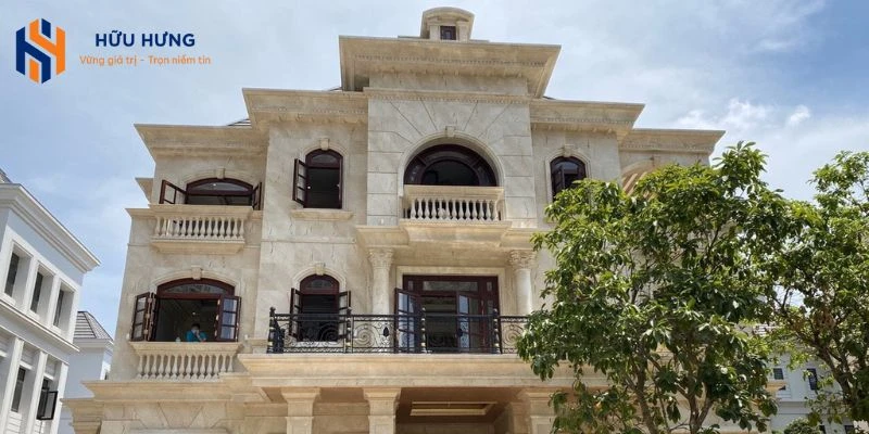 Gợi ý ốp gạch cho không gian biệt thự.