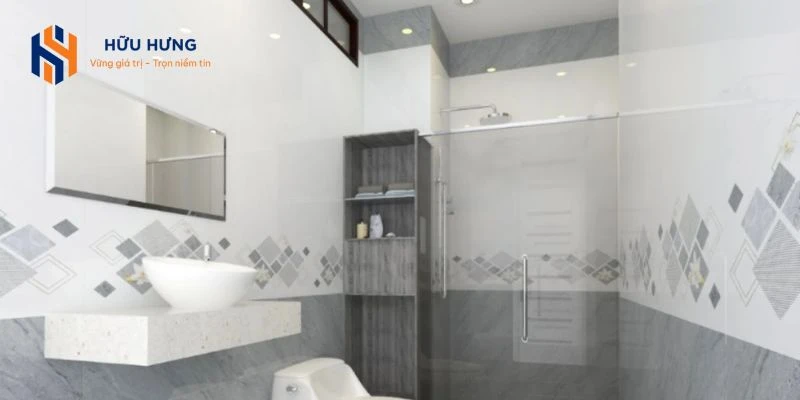 Gạch ốp lát nhà vệ sinh Ninh Bình Hữu Hưng đem đến cho khách hàng sự hài lòng.