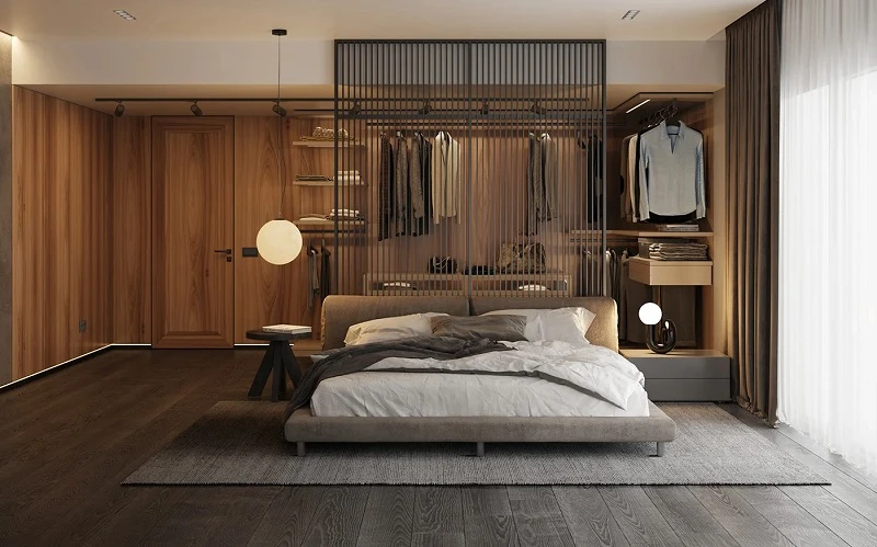 Mẫu gạch lát nền giả vân gỗ cho phòng ngủ đem lại cảm giác ấm cúng