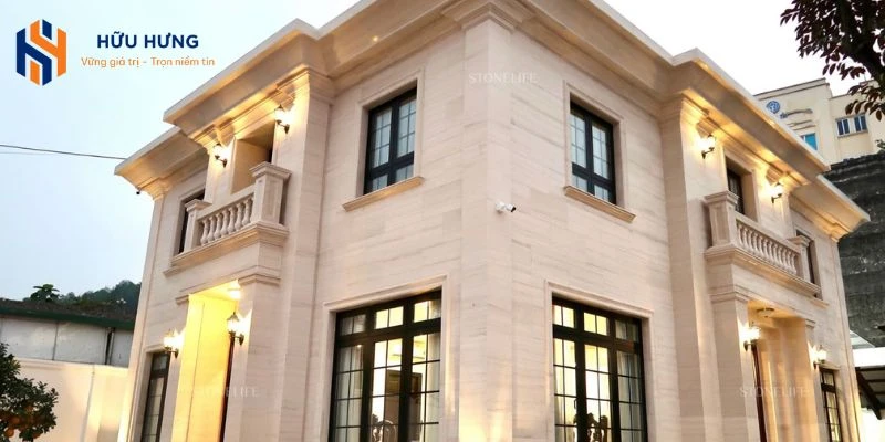 Cần xác định mẫu gạch theo phong cách kiến trúc của biệt thự.