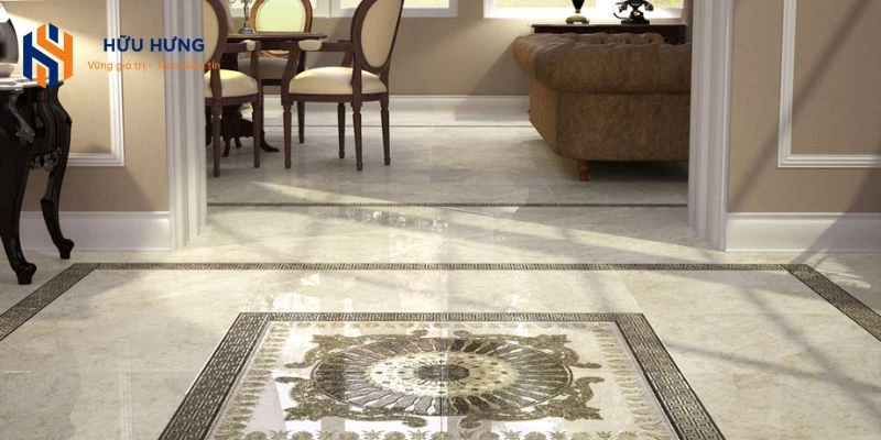 Gạch ốp biệt thự tại Hữu Hưng được đánh giá cao về chất lượng.