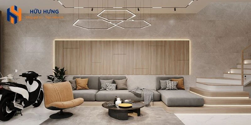 Thi công ốp lát phòng khách cần có kỹ thuật đặc thù.