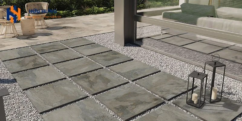 Gia chủ cần tuân thủ đúng quy trình thi công gạch ốp lát sân vườn Ninh Bình.